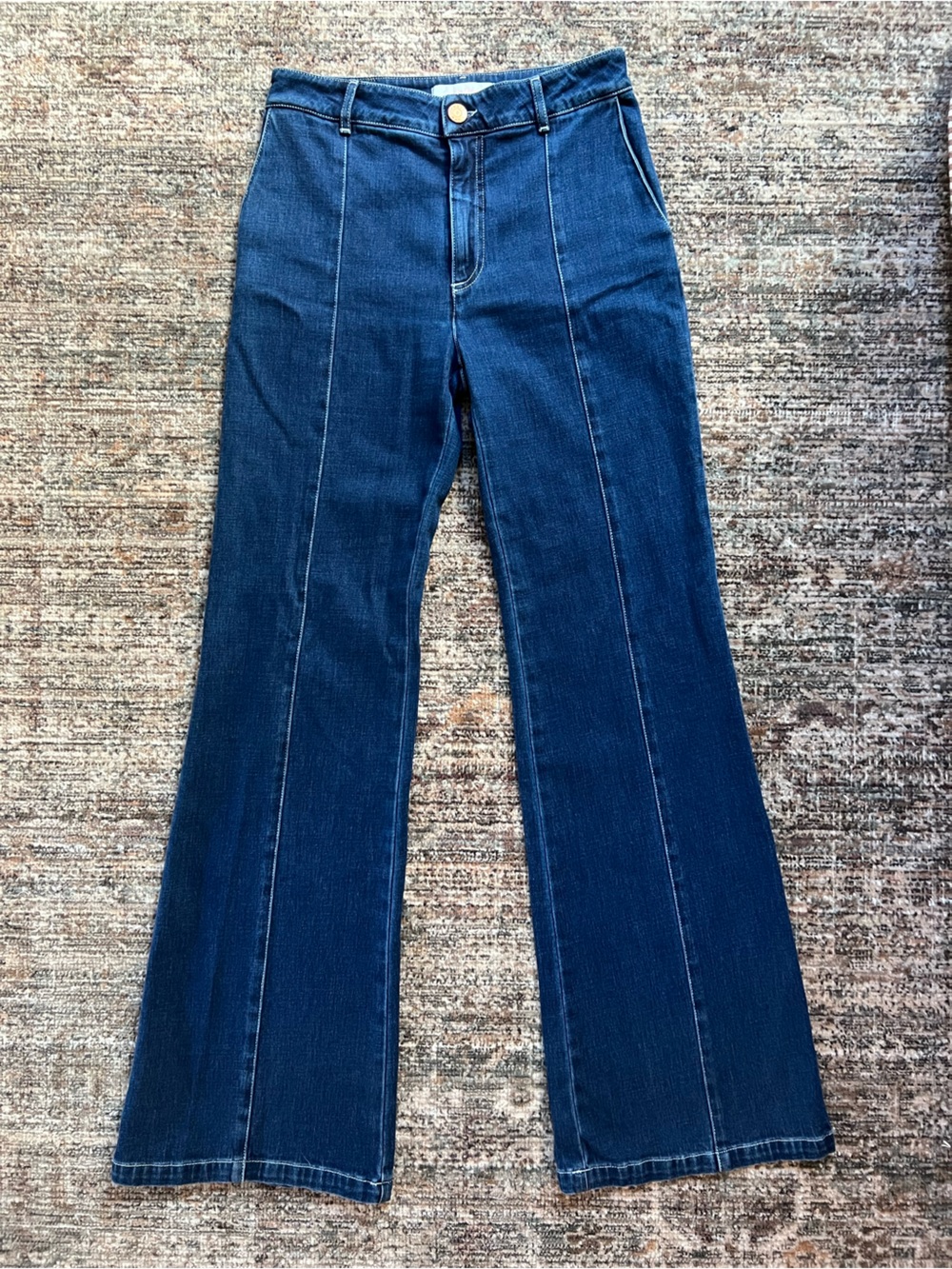 See by Chloé Front Seam Flare Jeans Designer Denim Size 26